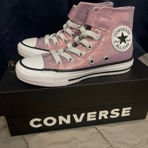 Converse Kids High-Top Sneakers in Sparkling size 11